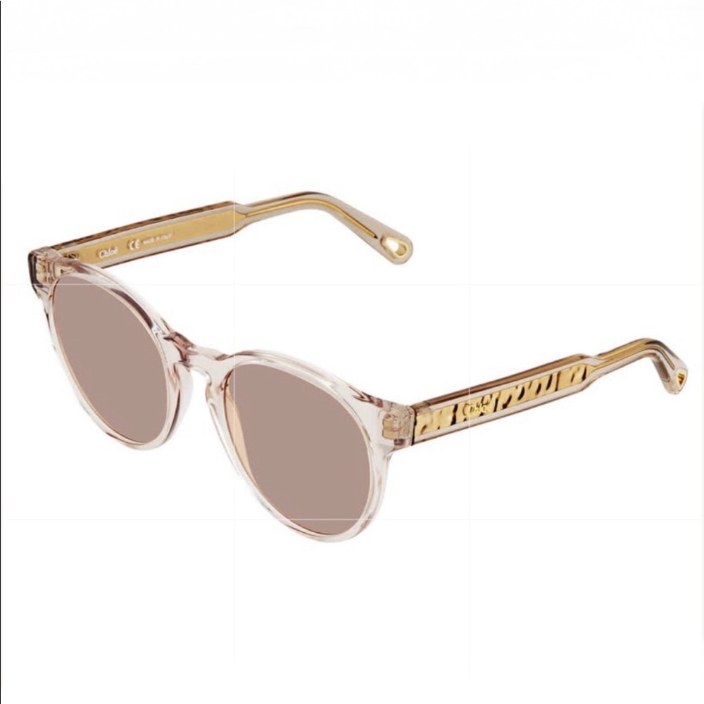CHLOE Pink Round Ladies Sunglasses CE753S 688 52